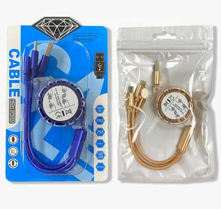 كابل شحن متعدد 3 في 1 ,3 in 1 multi charging cable