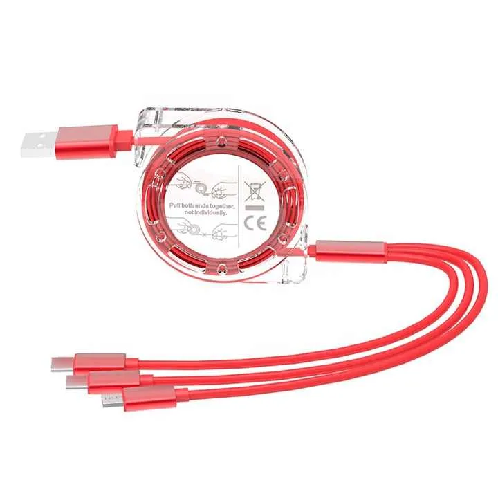 كابل شحن متعدد 3 في 1 ,3 in 1 multi charging cable