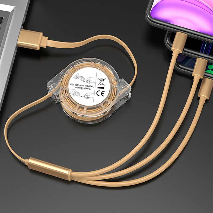 كابل شحن متعدد 3 في 1 ,3 in 1 multi charging cable