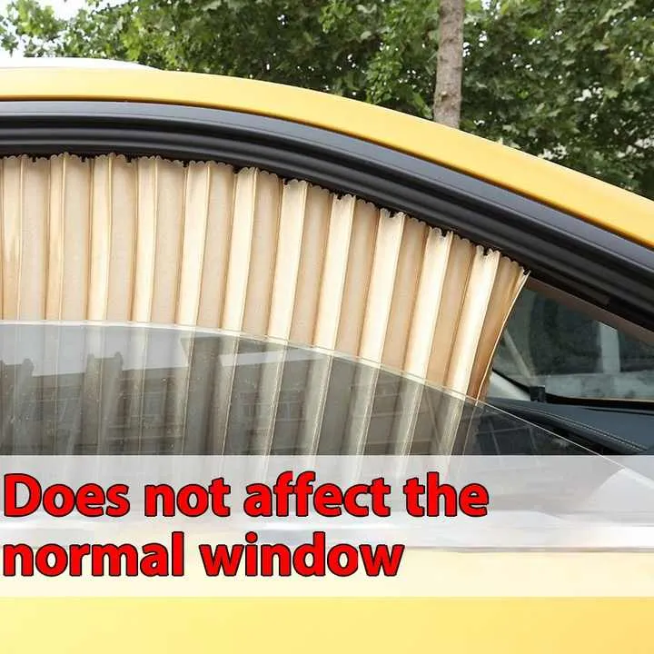 ستارة جانبية تلقائية داخلية مغناطيسية داخلية قابلة . Automatic Interior Magnetic Retractable Side Window