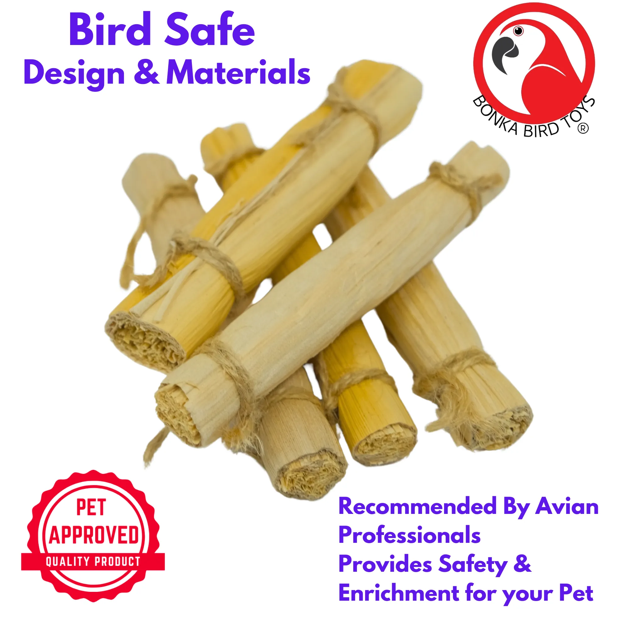 2375 Pk5 4-Inch Banana Leaf Sticks