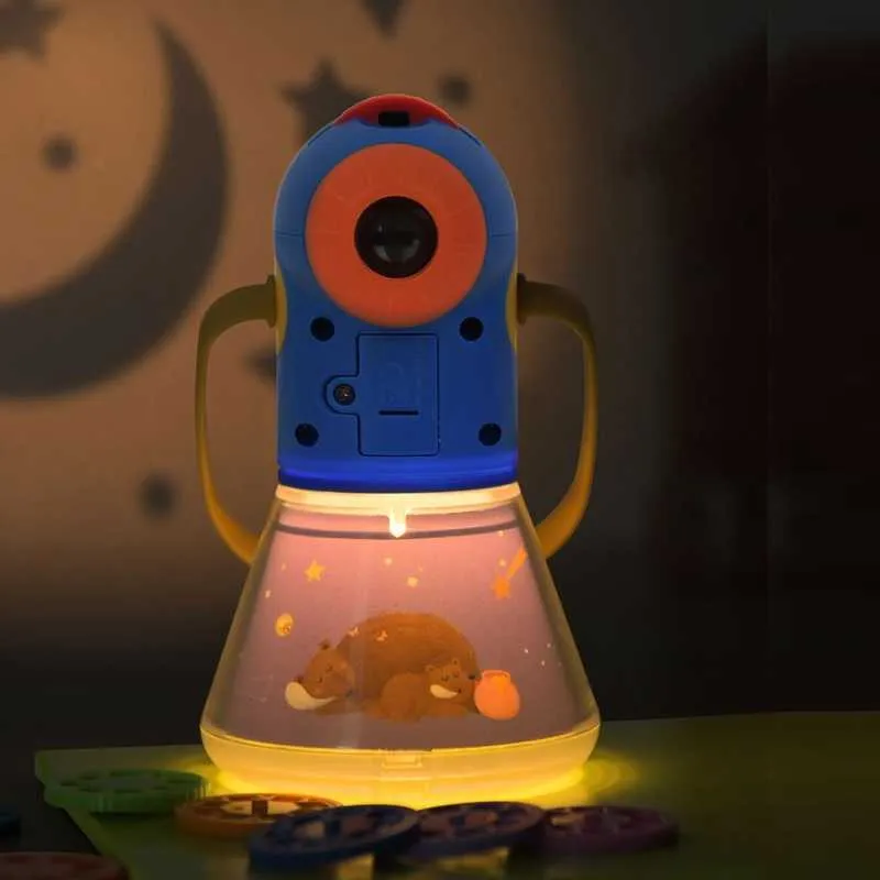 4 in 1 Kids Storybook Torch Projector Educational Toys Starlight Lamp