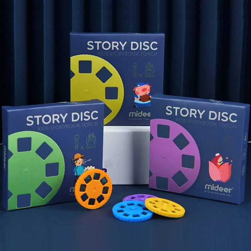 4 in 1 Kids Storybook Torch Projector Educational Toys Starlight Lamp