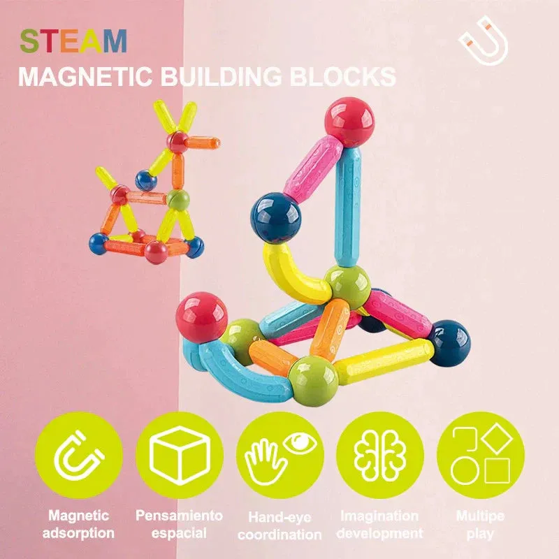 42Pcs Magnetic Puzzle Sticks Set