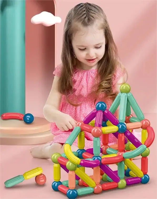 42Pcs Magnetic Puzzle Sticks Set