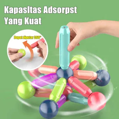 42Pcs Magnetic Puzzle Sticks Set