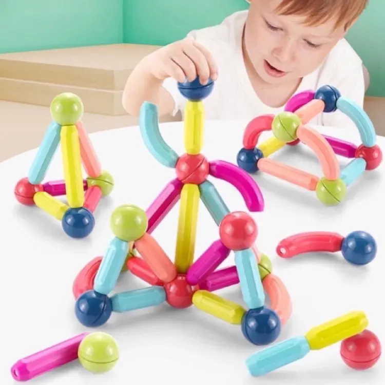 42Pcs Magnetic Puzzle Sticks Set