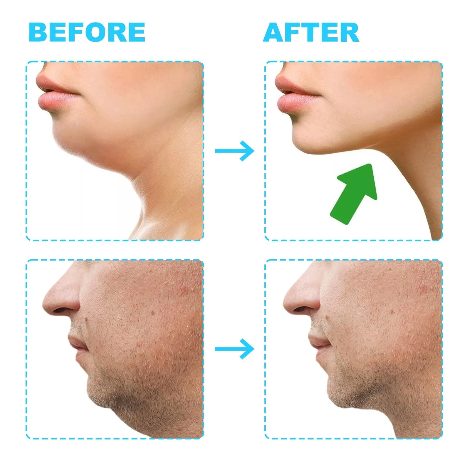 AYNKH 3PCS Jaw Muscle Exerciser, Jawline Fitness Ball Double Chin Reducer Jawline Shaper for Exercises Facial Muscles Men and Women