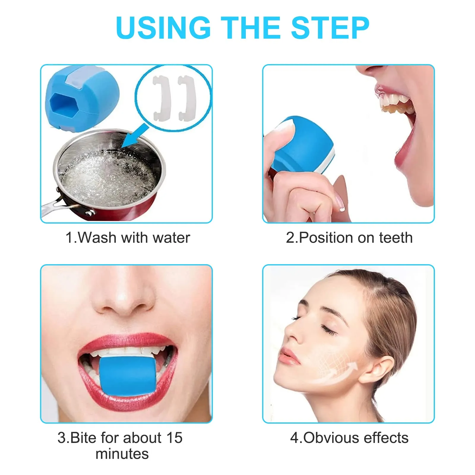 AYNKH 3PCS Jaw Muscle Exerciser, Jawline Fitness Ball Double Chin Reducer Jawline Shaper for Exercises Facial Muscles Men and Women