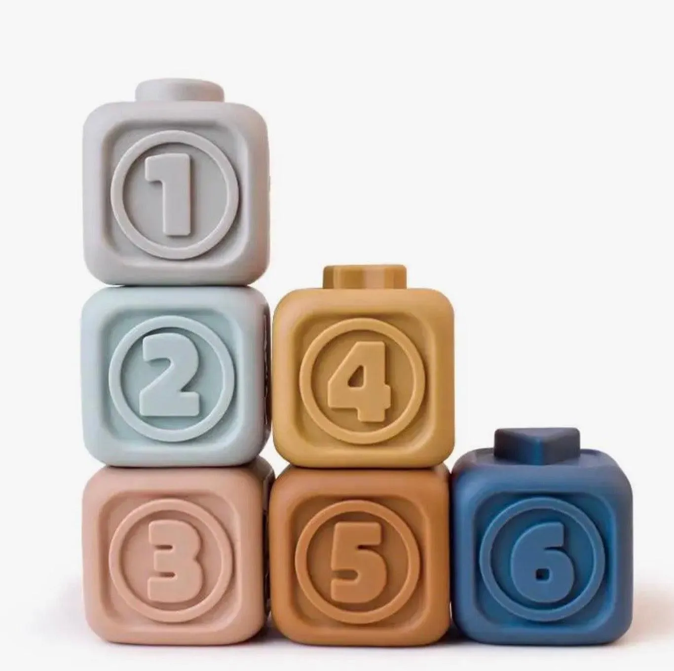 Baby Toys Mini Building Blocks | Numbers | Three Hearts Modern Teething Accessories