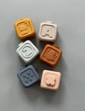 Baby Toys Mini Building Blocks | Numbers | Three Hearts Modern Teething Accessories