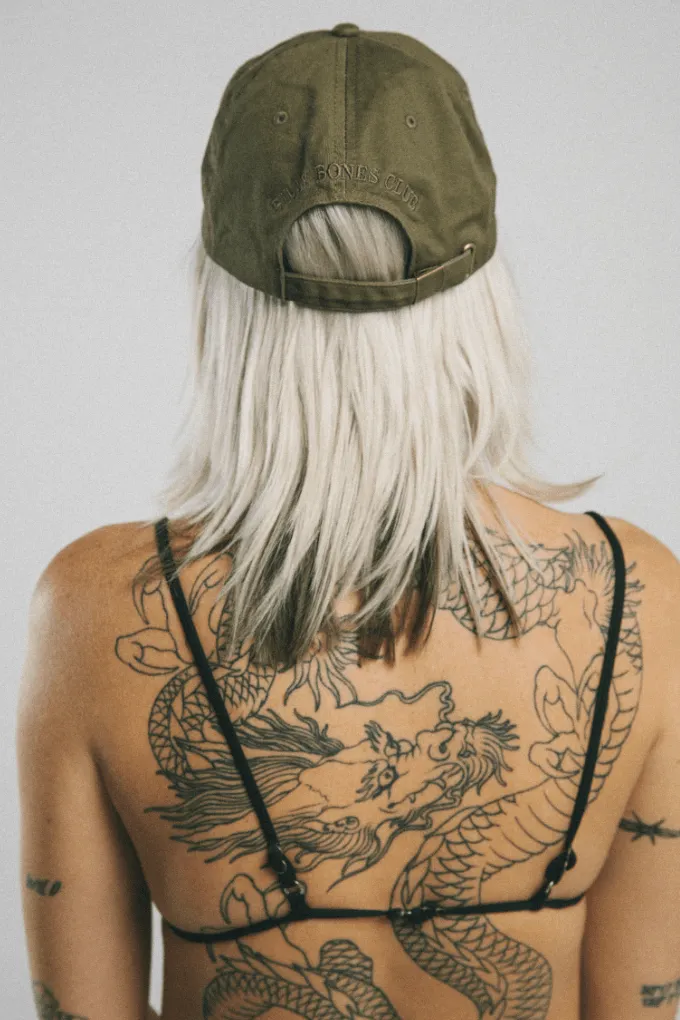 BILLY BONES CLUB BONES BARB DAD CAP - KHAKI DESSERT