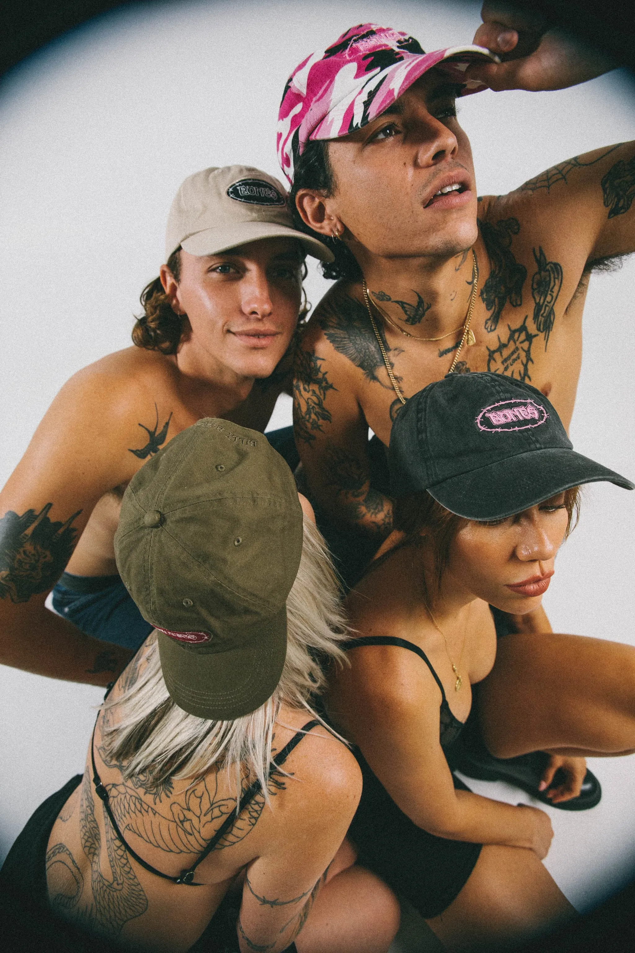 BILLY BONES CLUB BONES BARB DAD HAT - PINK CAMO