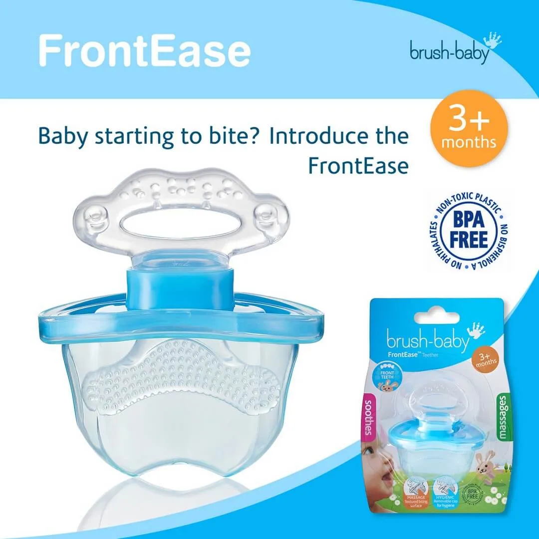 Brush Baby Front Ease Teether & Rattle || 3months To 1years - Distressed
