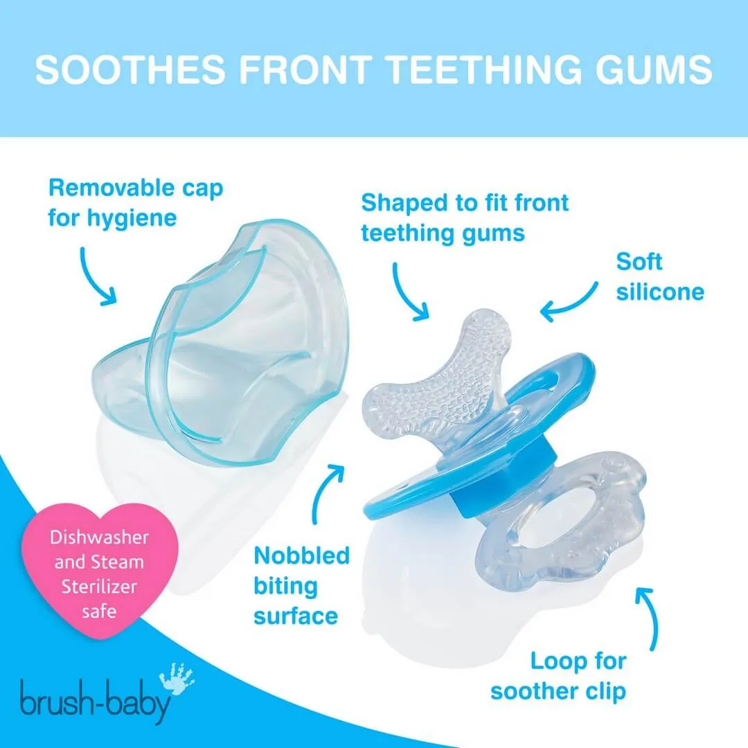 Brush Baby Front Ease Teether & Rattle || 3months To 1years - Distressed