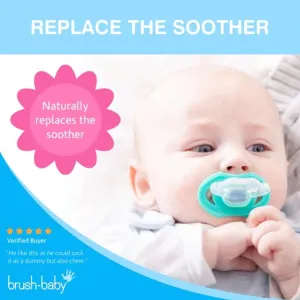 Brush Baby Front Ease Teether & Rattle || 3months To 1years - Distressed