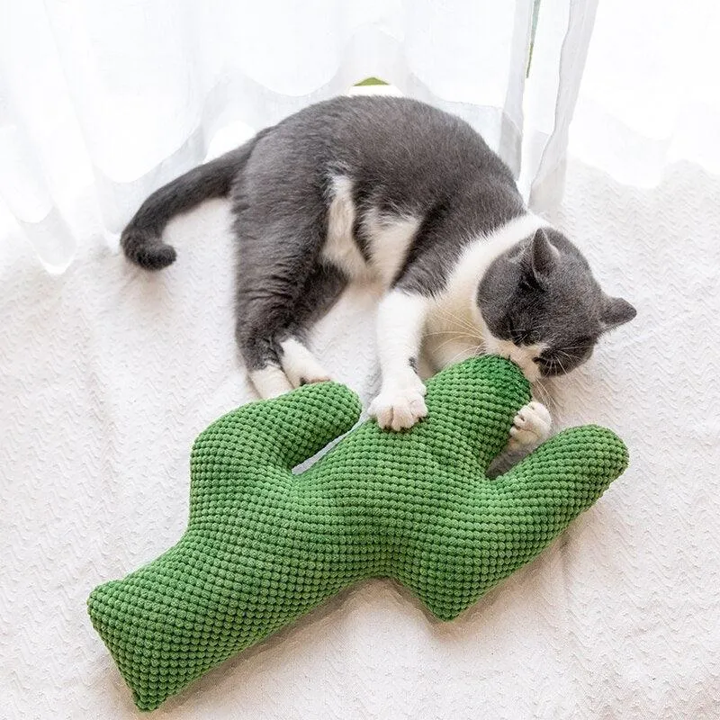 Cactus Catnip Cat  Plush Toy