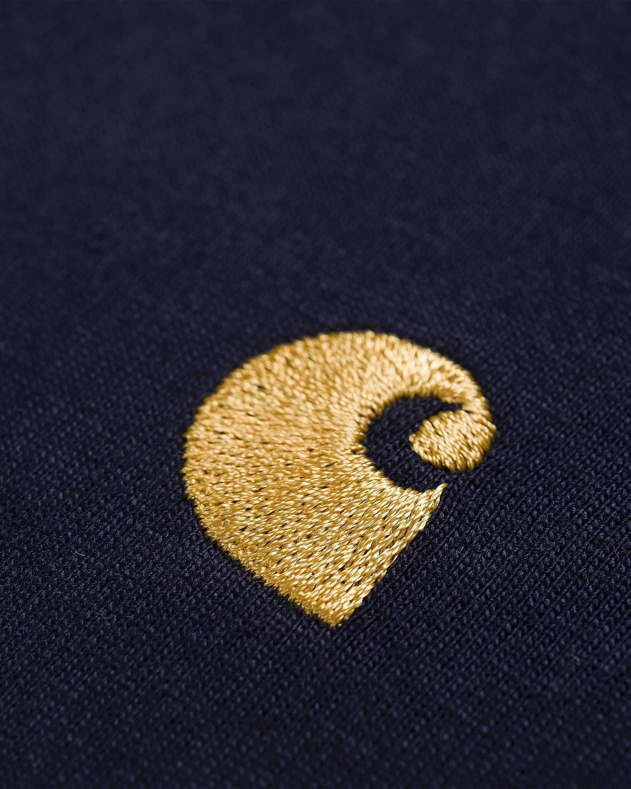 Carhartt WIP S/S Chase Tee - Dark Navy / Gold