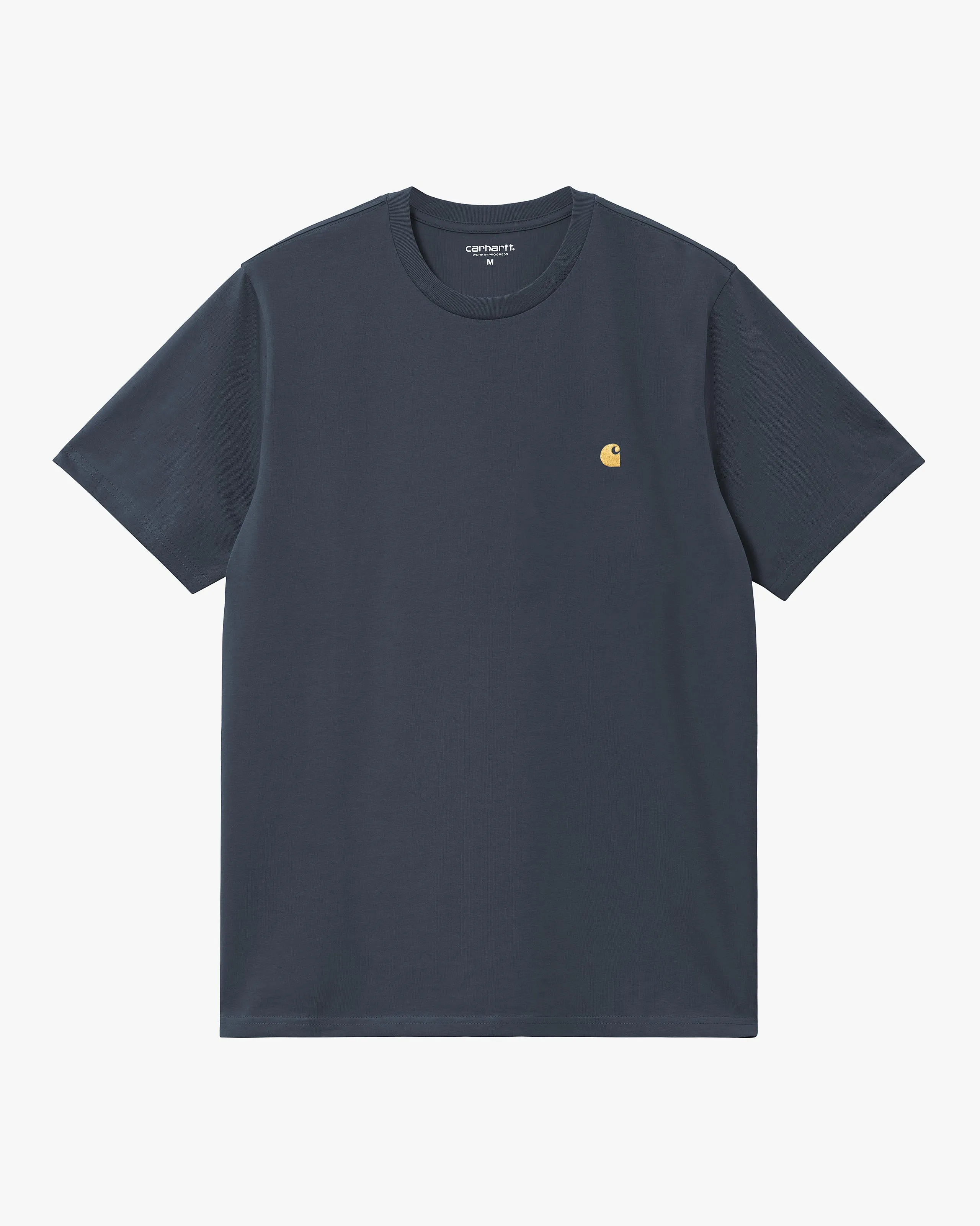 Carhartt WIP S/S Chase Tee - Dusky Blue / Gold