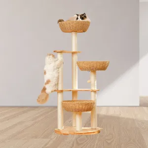 Cat Tree Hand-Knit Tower | Cat Toy