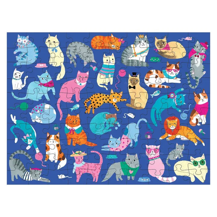 Cats & Dogs 100 Piece Double Sided Puzzle by Mudpuppy