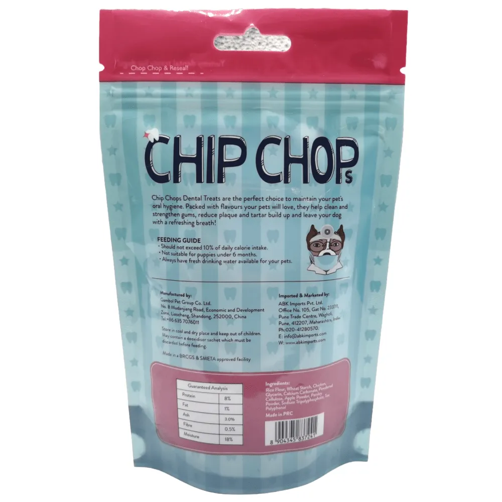 Chip Chops Star Dental Stix Chicken and Green Tea Flavored Dog Treats (Limited Shelf Life)