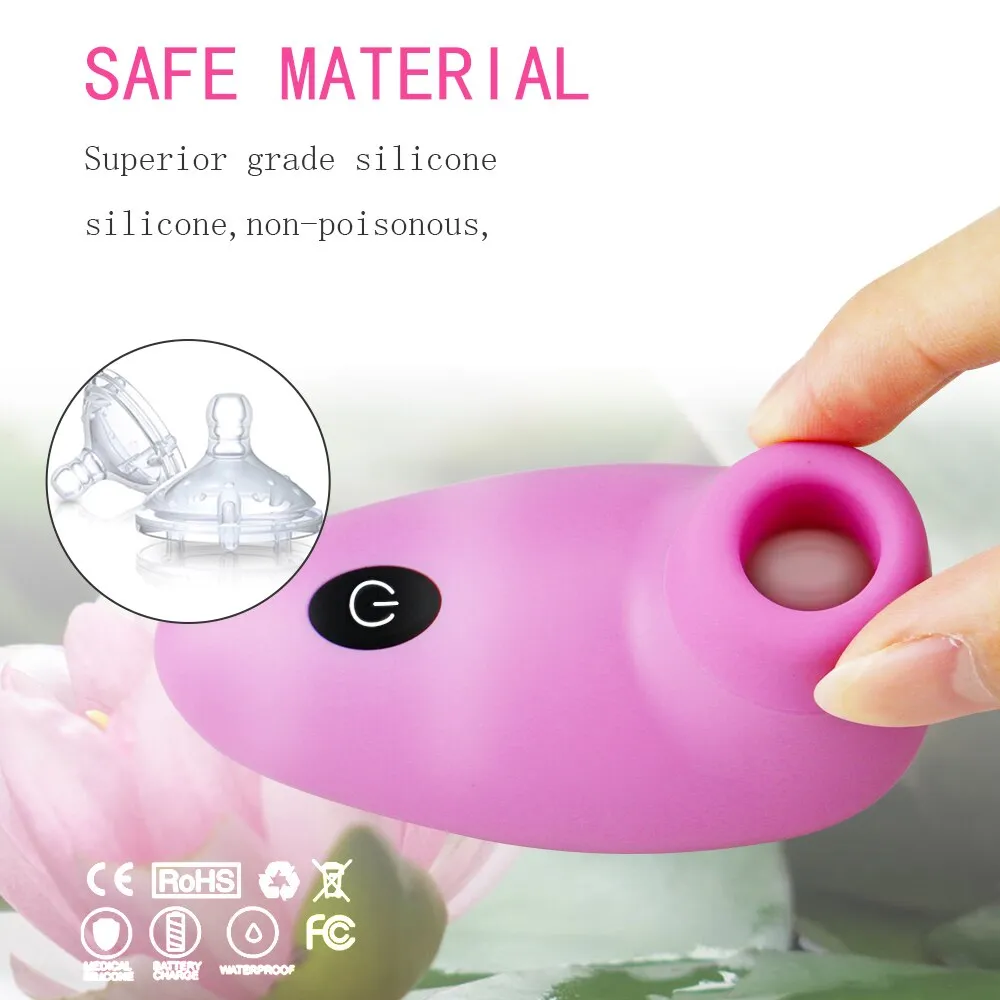COCOLILI Strong Sucker Vibrator Sex Toys Mini Oral Nipple Stimulator Pussy  Clitoris Licking Massager Masturbator for Women