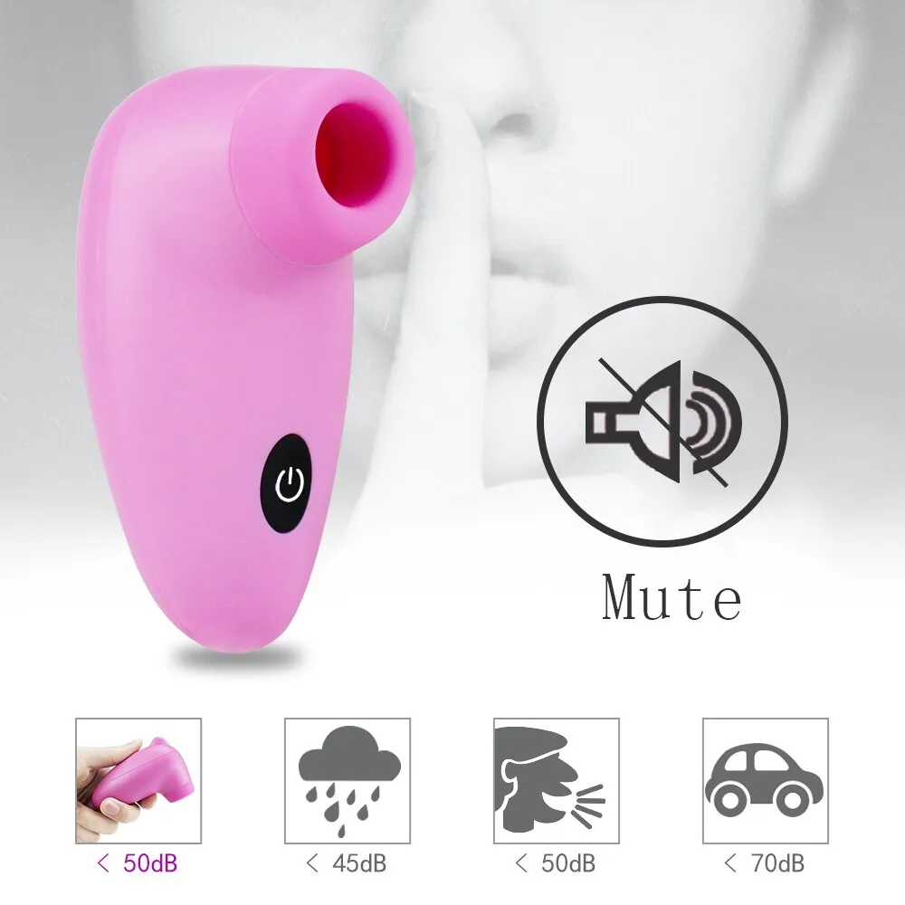 COCOLILI Strong Sucker Vibrator Sex Toys Mini Oral Nipple Stimulator Pussy  Clitoris Licking Massager Masturbator for Women