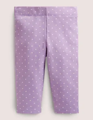 Cosy Leggings-Lilac Pin Spot