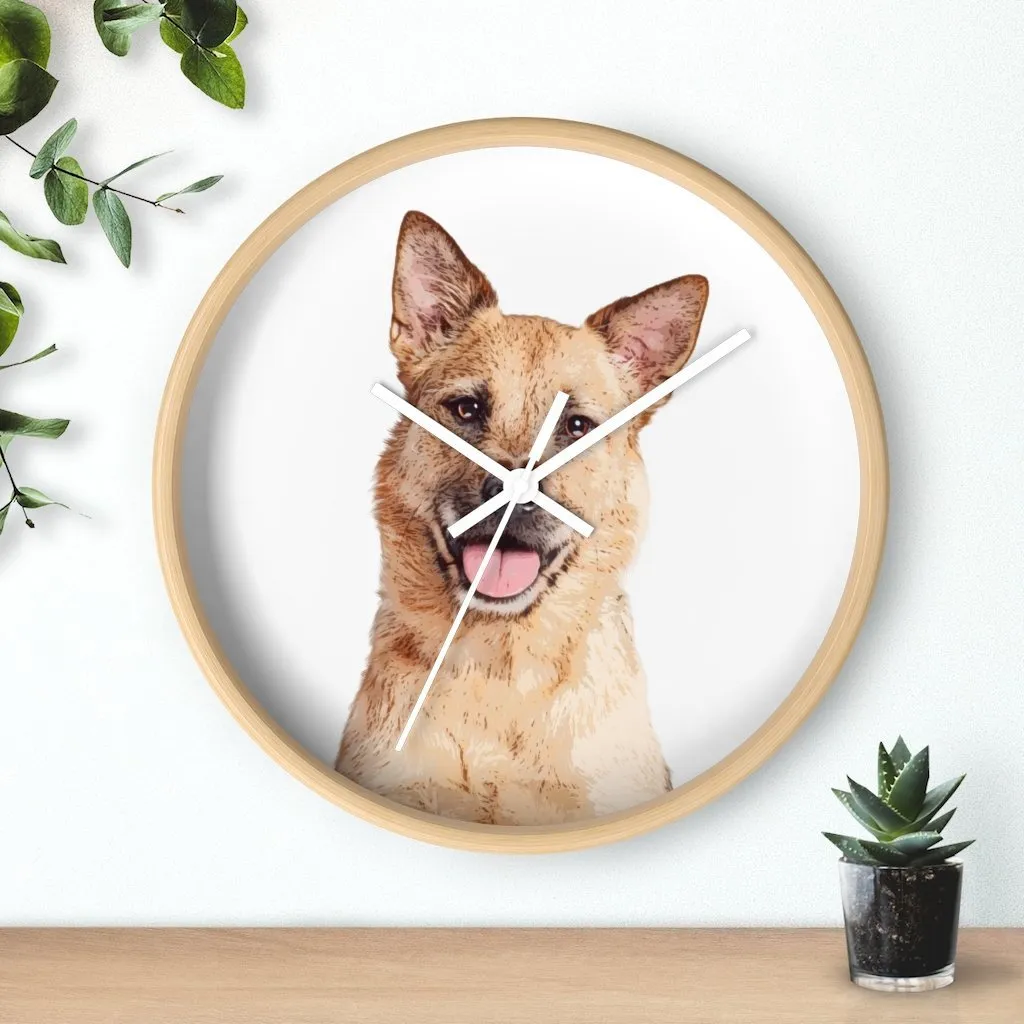 Custom Pet Art Wall Clock