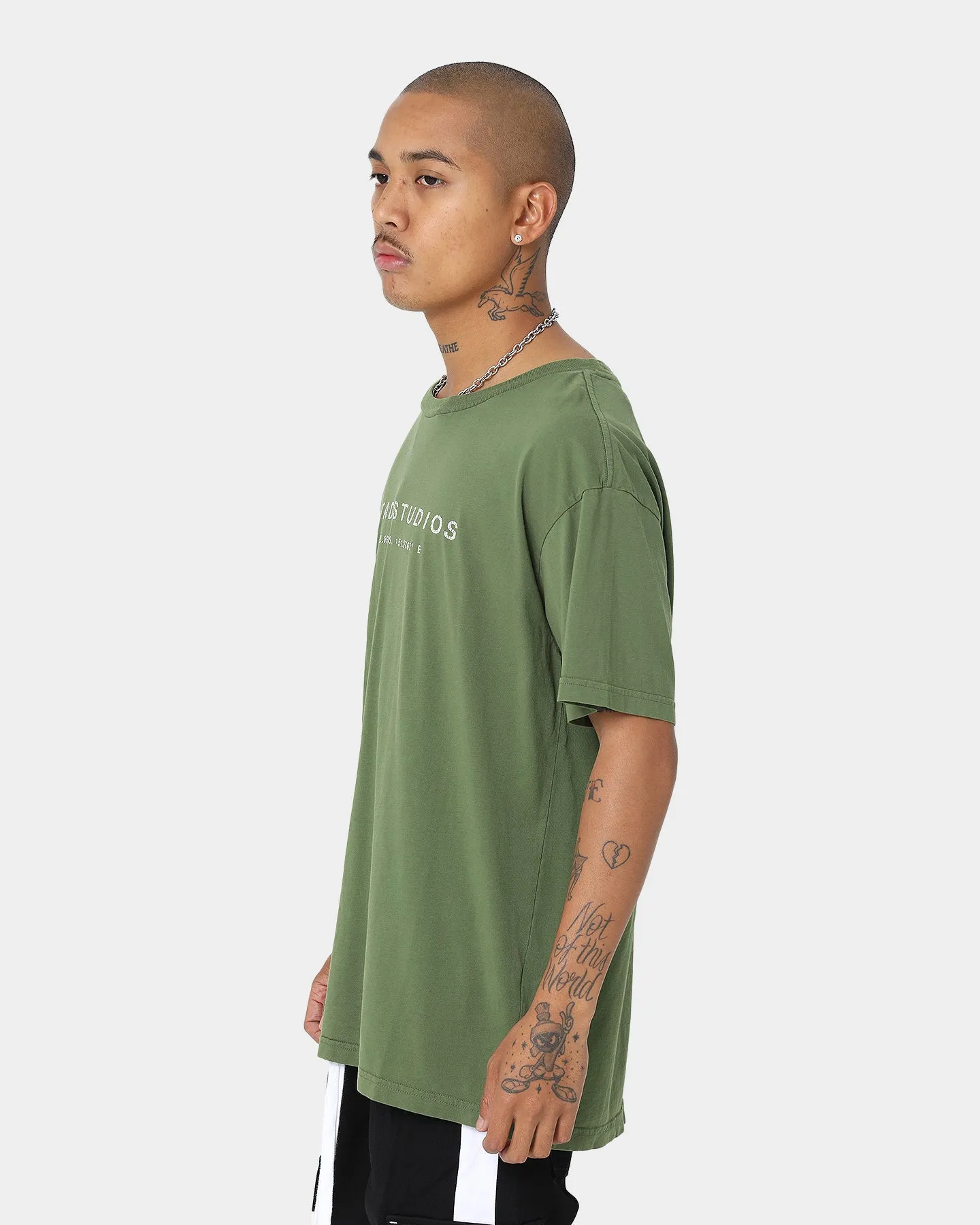 Dead Studios Est Signature T-Shirt Olive Green