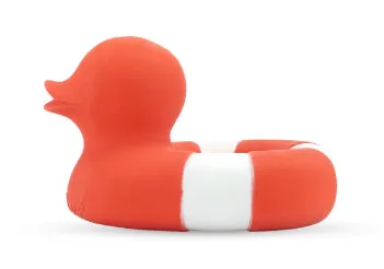 Flo the Floatie, A natural Rubber Duckie