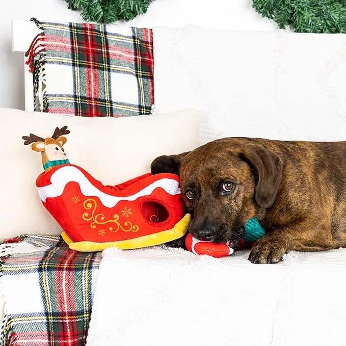 Fringe Dog Toy Holiday Hold On For Deer Life