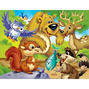 Googly Eyes - Woodland Animals 48 Piece Jigsaw Puzzle