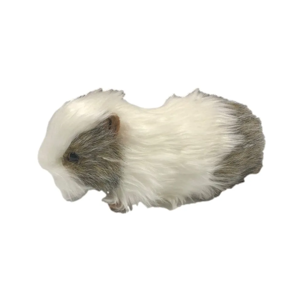 Grey & White Guinea Pig Stuffed Animal Toy
