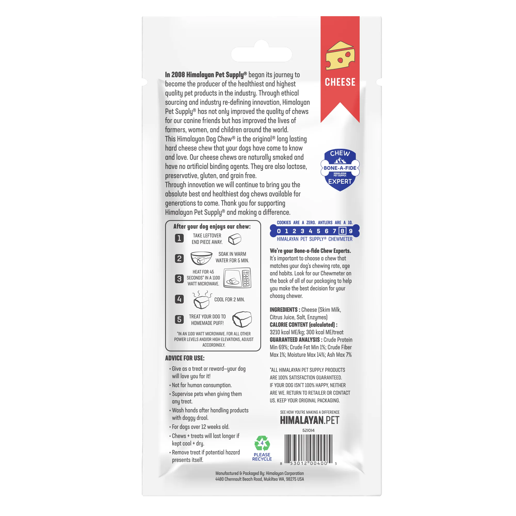 Himalayan Pet Supply Yak Chew Large, Dog Chew