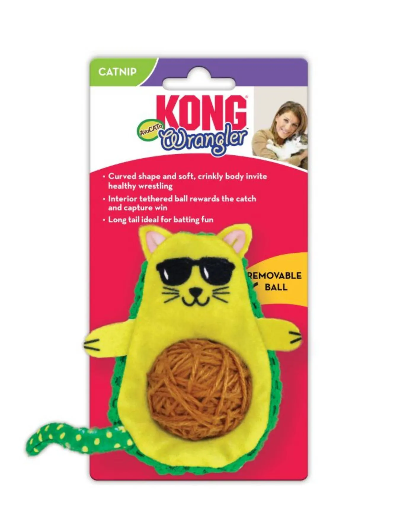 Kong Wrangler AvoCATo Cat Toy