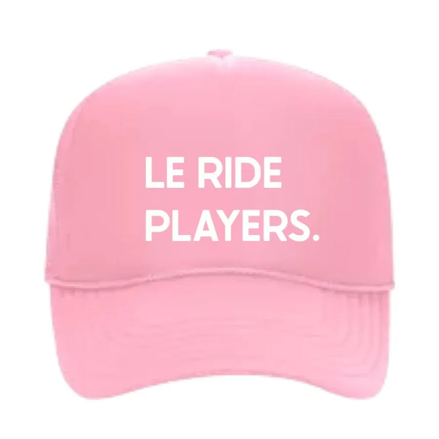 Le Ride. Trucker Foam Cap Le Ride Players Pink