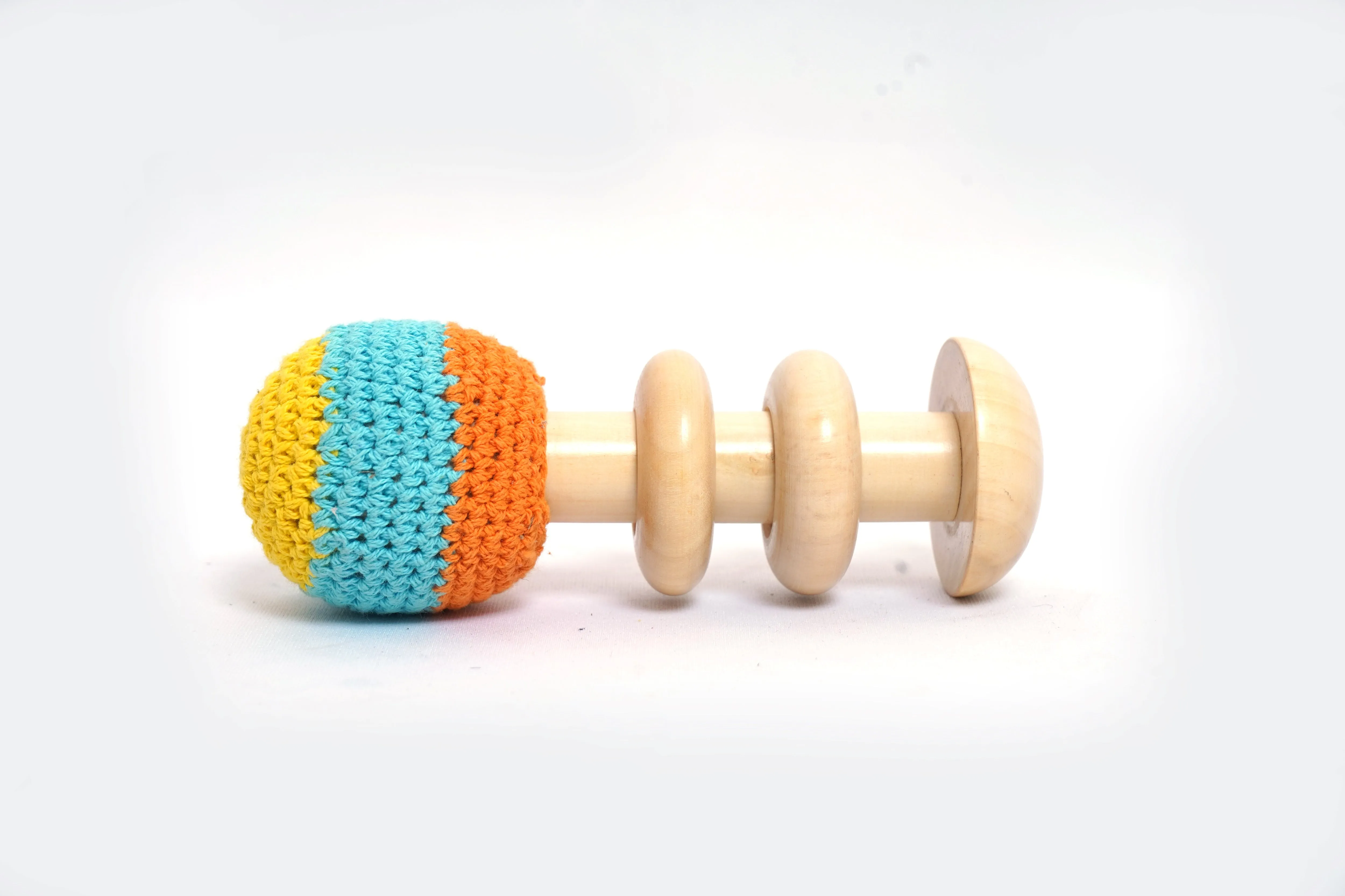 Mother Touch Toys - Soft Crochet Rattle: Sensory Play for Babies (Ages 0 )