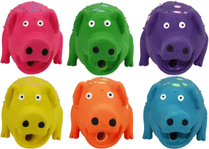 Multipet Mini Globlet Pig, Assorted, Dog Toy