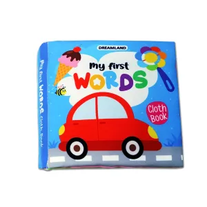 My First Words Cloth Book with Squeaker and Crinkle Paper Cloth Books for Toddler Kids