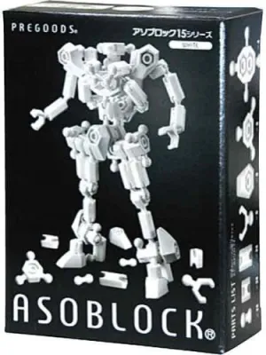 NEW ASOBLOCK BASIC 151W WHITE Building Block Toy