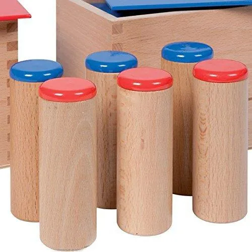 NEW Montessori Sensorial Auditory Material - Sound Cylinders Sound Boxes Kids Educational Toys For Todder