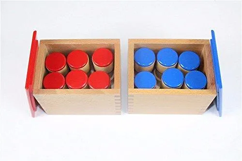NEW Montessori Sensorial Auditory Material - Sound Cylinders Sound Boxes Kids Educational Toys For Todder