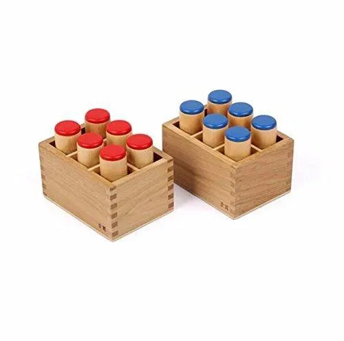 NEW Montessori Sensorial Auditory Material - Sound Cylinders Sound Boxes Kids Educational Toys For Todder