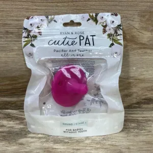 NEW Ryan & Rose Cutie PAT Round Pacifier   Teether Stage 1