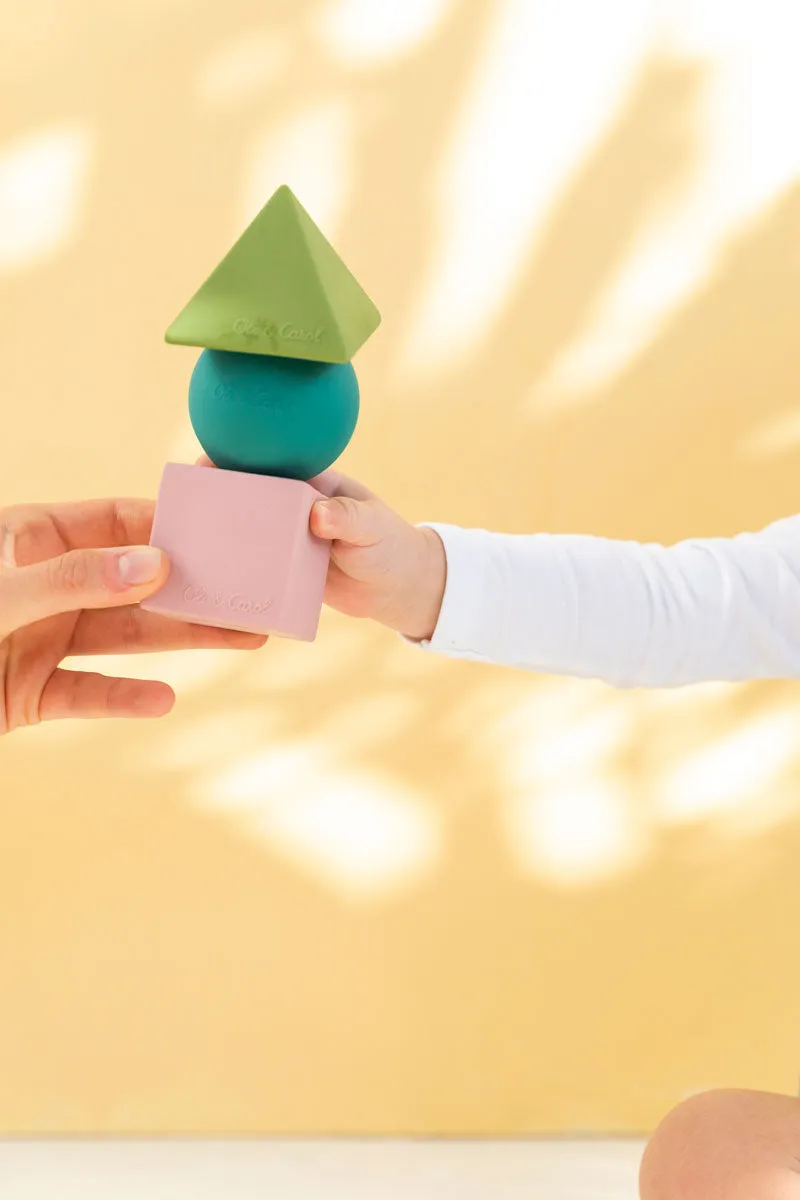 Oli & Carol X Bauhaus Movement Floating Geometric Blocks Pastel
