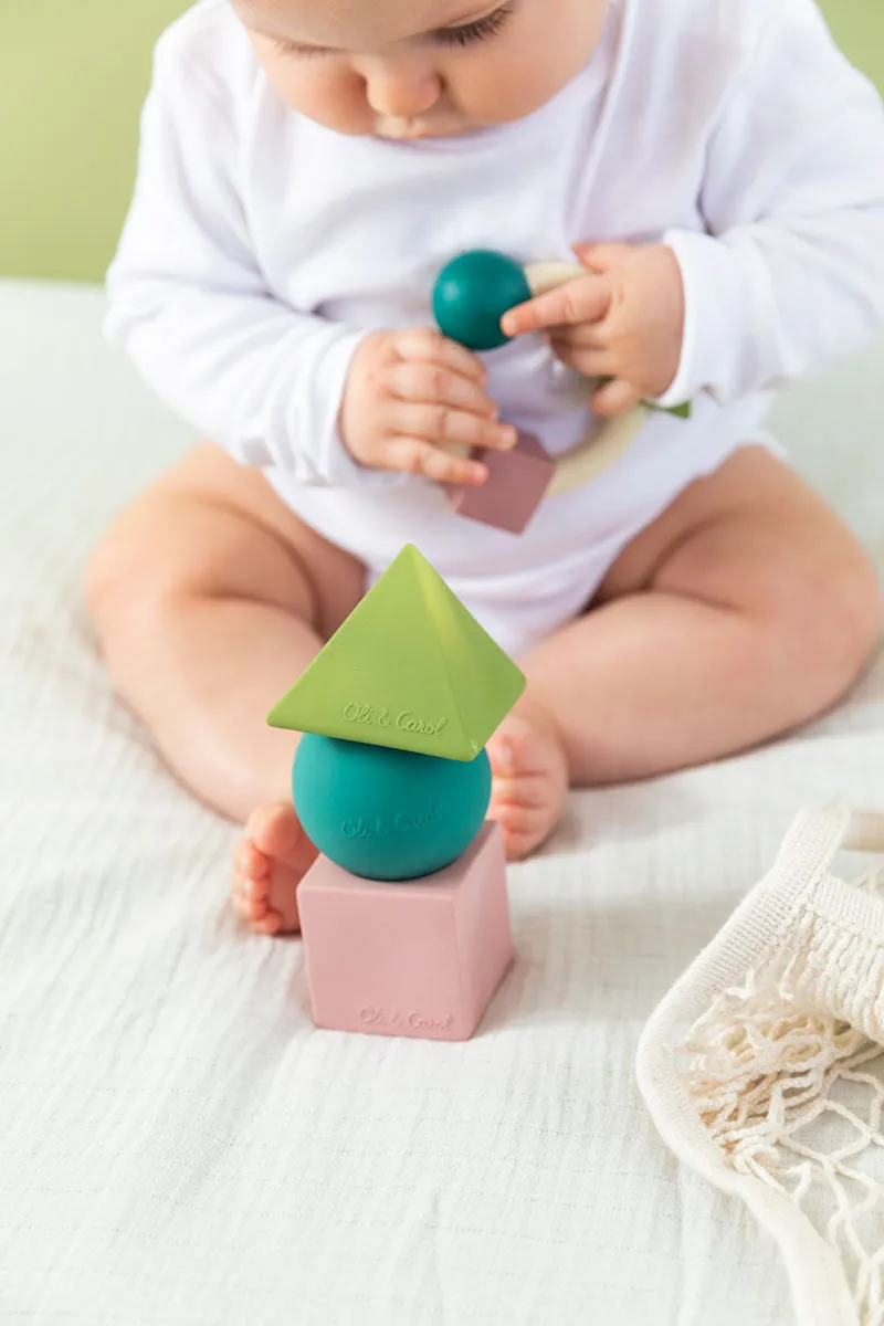 Oli & Carol X Bauhaus Movement Floating Geometric Blocks Pastel