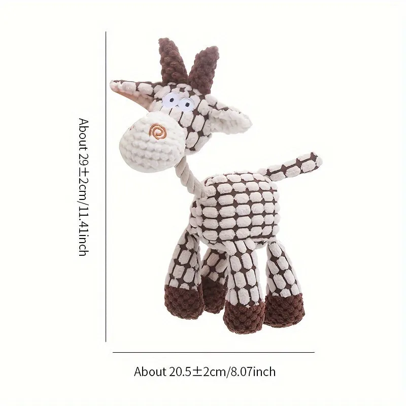 Oneofakind Donkey Design Squeaky Toy for Interactive Dog Chewing
