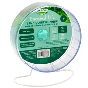 Oxbow Animal Health Enriched Life 2 in 1 Quiet Small Animal Runner Exercise Wheel